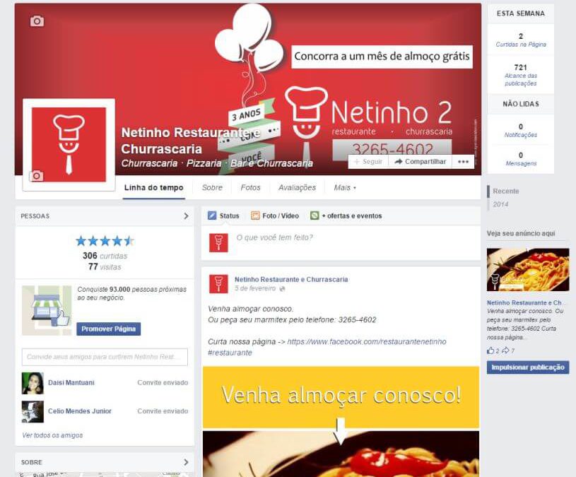 Facebook marketing – Restaurante Netinho 2