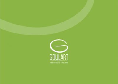 Criação de logotipo e identidade visual empresa Goulart Comércio de Café