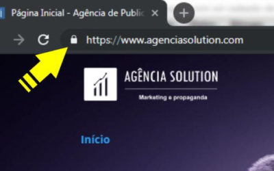 Nosso site com segurança ssl – cadeado de segurança do site