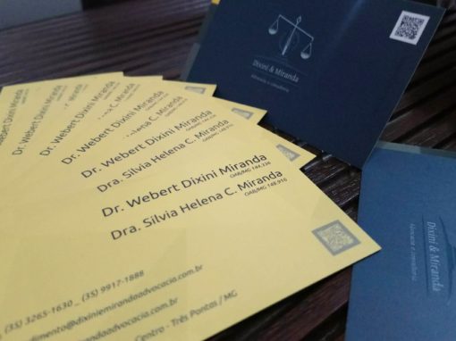 Cartão de Visitas de Advogado com Logotipos Criativos para Escritório de Advocacia Dixini