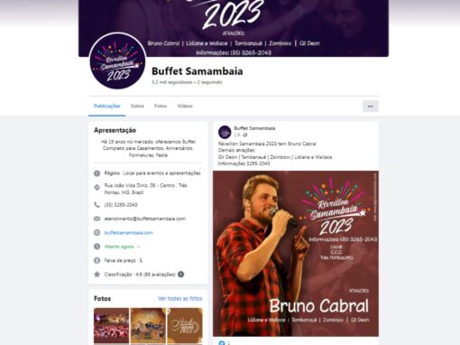 Administração de Redes Sociais para Réveillon Buffet Samambaia 2023